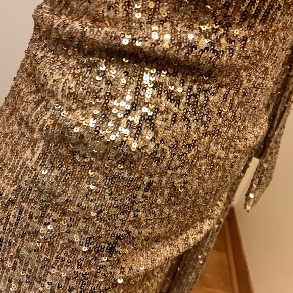 Gold Sequin Gown - Picture 6 of 6
